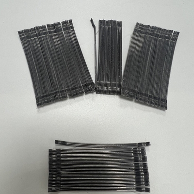 L/D 80 Tensile Strength 1800Mpa Glued Hooked End Steel Fibre 80/60 For Mine Tunnel