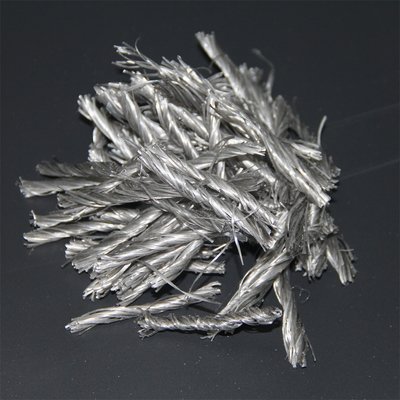 High Break Strength PP Fiber Twisted Bunchy Form Reinforcement For Cement Concrete