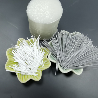 48mm Embossed Macro Polypropylene Synthetic Fiber PP Fiber For Shotcrete