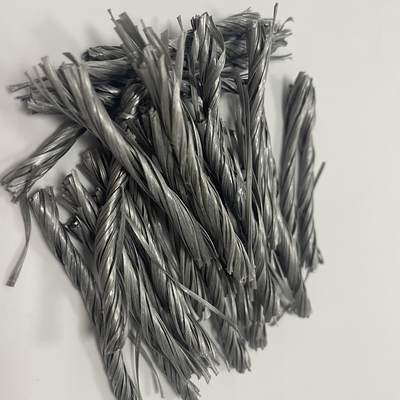 CE Certified Twisted Fiber Engineering PP Polypropylene Fibre Bunchy For Concrete Road