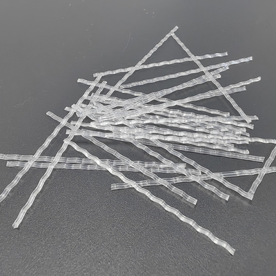 48mm Transparent PP Macro Fiber Wave For Waterproof Layer And Buffer Layer Of Underground Water Conservancy Project And Tunnel