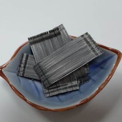Glued Hooked End Steel Fiber For Industrial Floor Tunnel Shotcreet And Dam