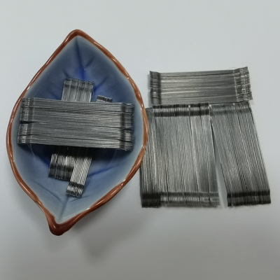 CE Certificate Glued Hooked End Waved Steel Fibers For Concrete Reinforcement Frc Uhpc
