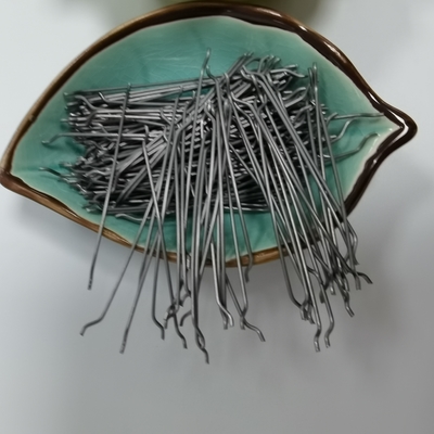 80/60 Glue Hooked End Steel Fiber For Reinforcing Concrete Floor