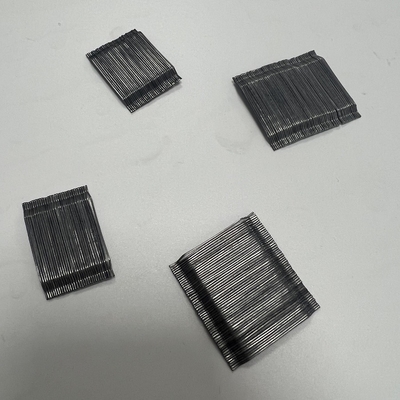 Concrete Reinforcement Hooked End Glued Steel Fiber For Railway Sleeper