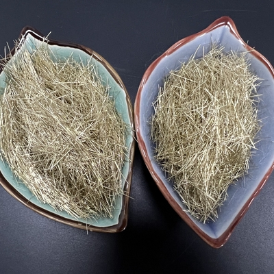 Golden Solid Micro Steel Fiber For Concrete And Highway Road Construction