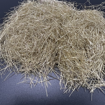 Golden Solid Micro Steel Fiber For Concrete And Highway Road Construction