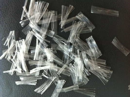 Water Insoluble Polypropylene PP Mesh Fiber For Concrete Construction