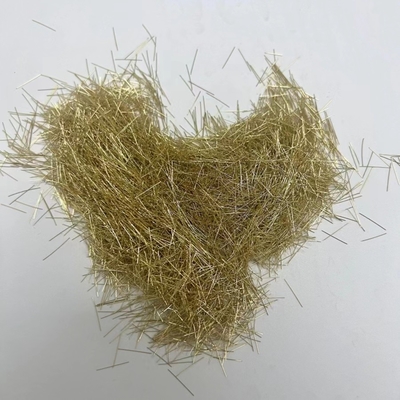 2850Mpa Straight Copper Coated Micro Steel Fiber For UHPC Concrete Reinforcement