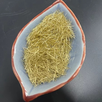 RPC Brass Copper Coated Microfilament Steel Fiber Fibre 0.2x13mm For High Speed Rail