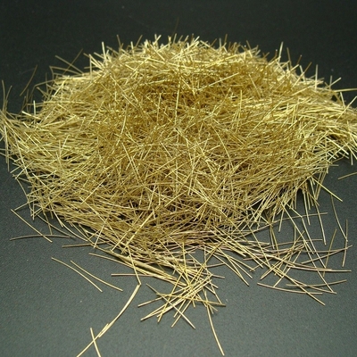 RPC Brass Copper Coated Microfilament Steel Fiber Fibre 0.2x13mm For High Speed Rail