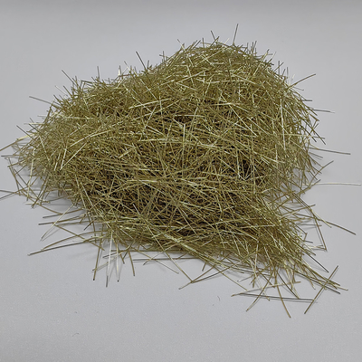 Superior Crack Control Brass Coated Micro Steel Fiber For Slab On Pile