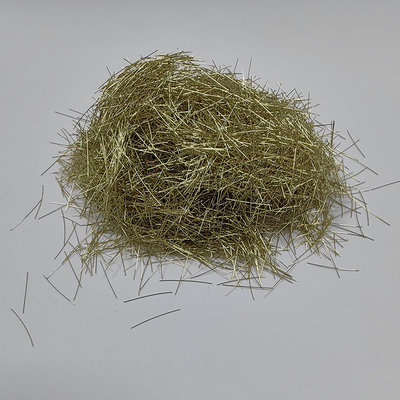 Superior Crack Control Brass Coated Micro Steel Fiber For Slab On Pile