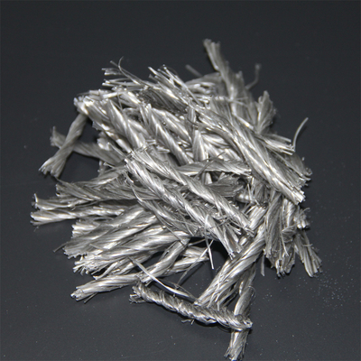 PP Fiber Mesh &amp; Twisted Bunchy Hybrid Type For Reinforcing Cement Concrete