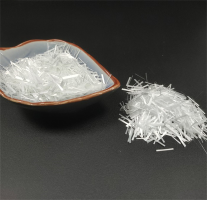 6mm White HD Glass Fiber For Anti Cracking And Reinforcement Concrete