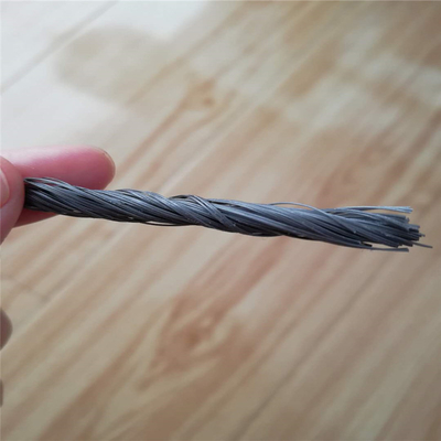 High Break Strength PP Fiber Twisted Bunchy Form Reinforcement For Cement Concrete