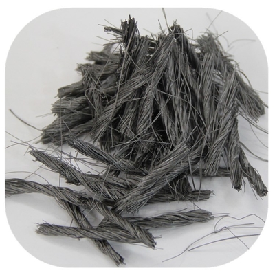 White 51/54mm PP Macro Fiber Twist Bunchy Fiber For Concrete Reinforcement