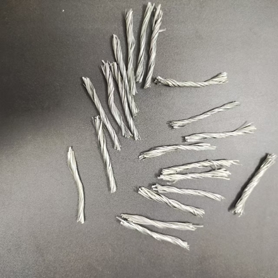 54mm High Crack Resistance Polypropylene  PP Twisted Bundle Fiber Reinforced Concrete