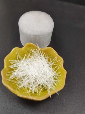 48 MM Strong Acid Alkali Resistance Polypropylene PP Macro Fiber Wave For Construction Concrete Cement