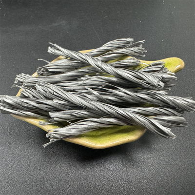40mm PP Fiber Twisted Bunchy Form 500T For Concrete Reinforcement