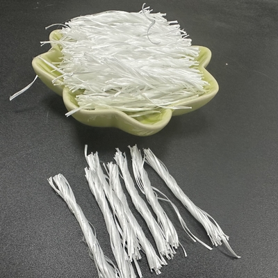 Biture Grey PP Fiber Twisted Bunchy Form For Reinforcement To Crack Resist And Concrete