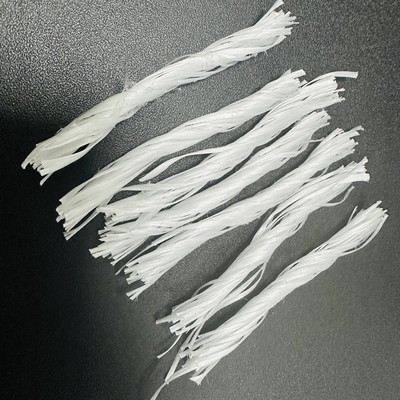 Biture Grey PP Fiber Twisted Bunchy Form For Reinforcement To Crack Resist And Concrete