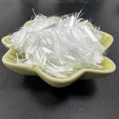 White PP Fiber Monofilament For Increase Cracking Resistance On The Surface Of Industrial Workshop, Warehouse And Parking Lot