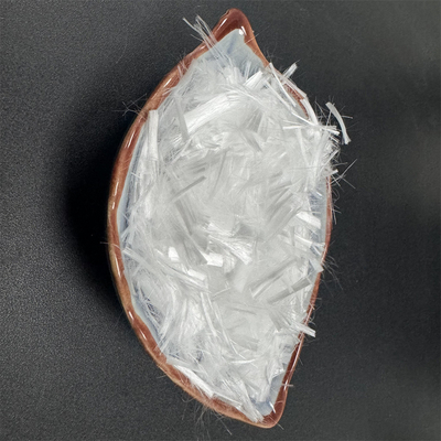 White PP Fiber Monofilament For Increase Cracking Resistance On The Surface Of Industrial Workshop, Warehouse And Parking Lot