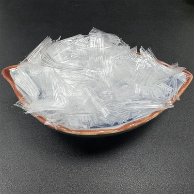 White Polypropylene Concrete PP Mesh Fiber For Projects Construction