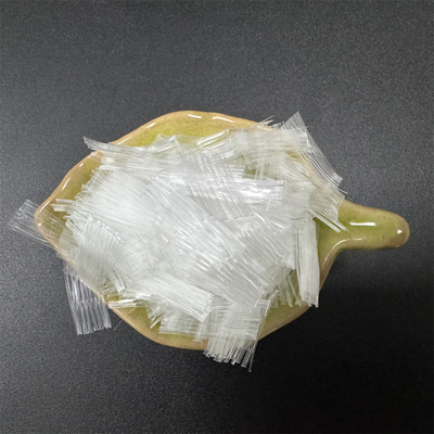 White Polypropylene Concrete PP Mesh Fiber For Projects Construction