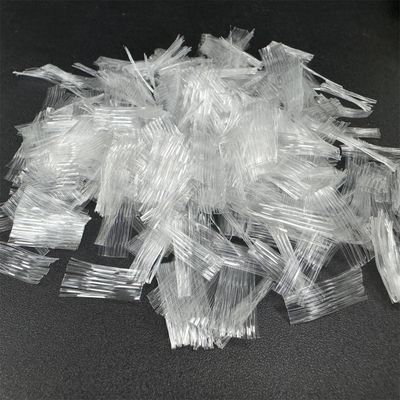 White Polypropylene Concrete PP Mesh Fiber For Projects Construction