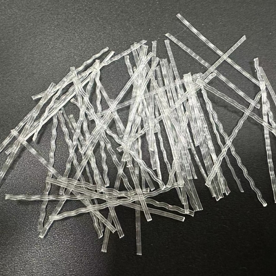 48mm Transparent PP Macro Fiber Wave For Waterproof Layer And Buffer Layer Of Underground Water Conservancy Project And Tunnel
