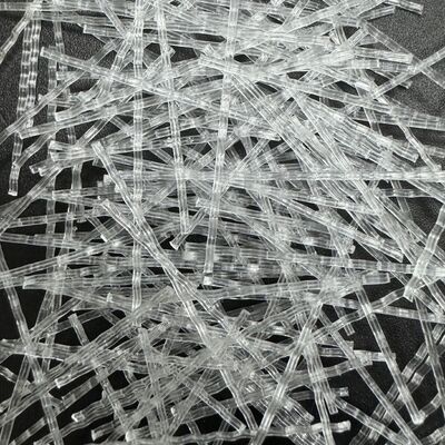 High Performance Polypropylene PP Macro Fiber Wave Form For Bridge Construction