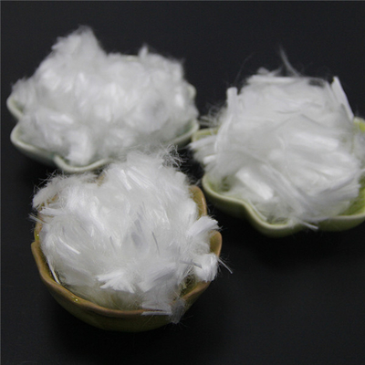 white polypropylene pp macro fiber for concrete industrial floor
