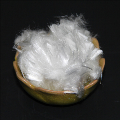 white polypropylene pp macro fiber for concrete industrial floor