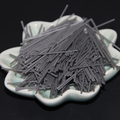 Curved White, Gray, Transparent PP Macro Fiber For Concrete Polypropylene Fiber