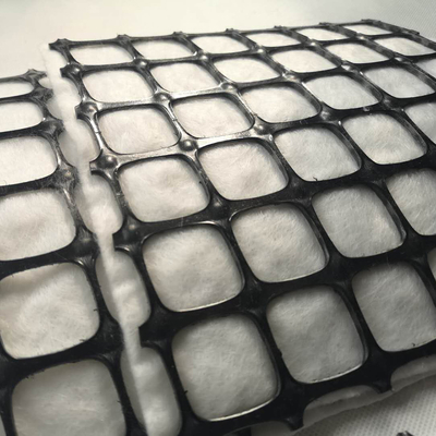 150gsm Geotextile polypropylene PP Biaxial Geogrid For Slope Stabilization 30-30kN/M