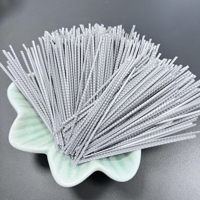 Curved White, Gray, Transparent PP Macro Fiber For Concrete Polypropylene Fiber