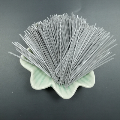 Plastic PP Embossed Macro Synthetic Fibers Concrete For Reinforcement