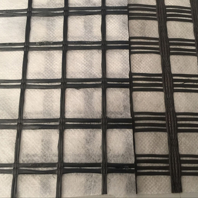 Fiberglass Geogrid Or Polyester Geogrid Composited With Nonwoven Fabric
