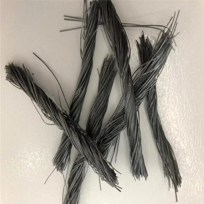 54mm Hybrid Polypropylene PP Twist bundle Fiber ( Macro Synthetic Structural Fibers) For Concrete